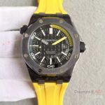 Swiss Audemars Piguet 15706 Replica Watch Yellow Inner Bezel 42mm